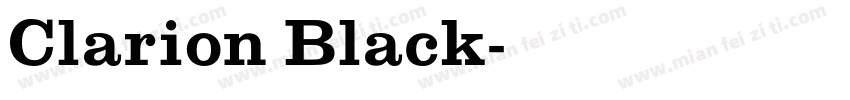 Clarion Black字体转换